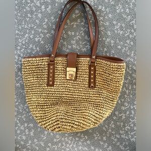Michael Kors straw bag